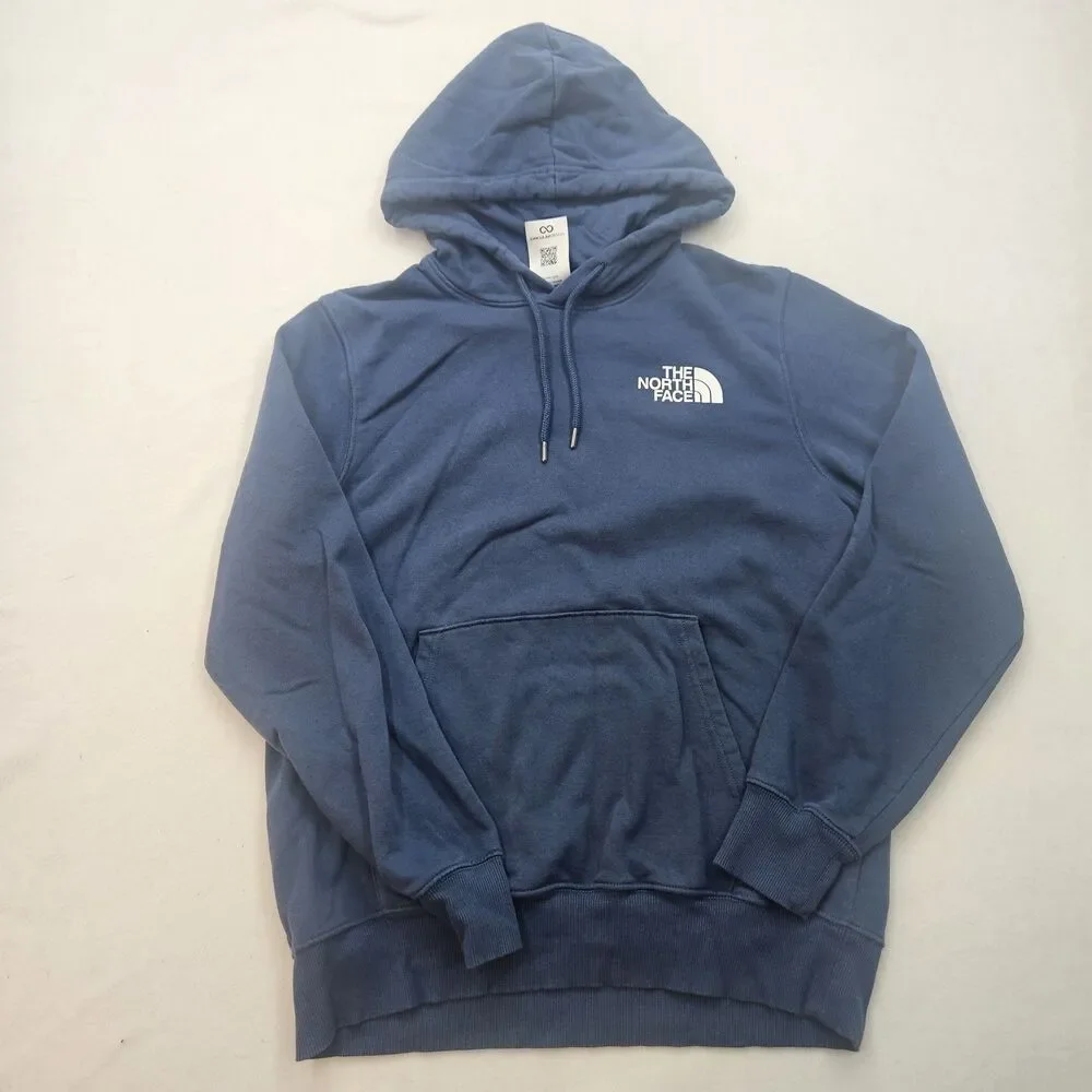 The North Face Men's Blue Pullover‎ Hoodie Size M Medium Never Stop Exploring